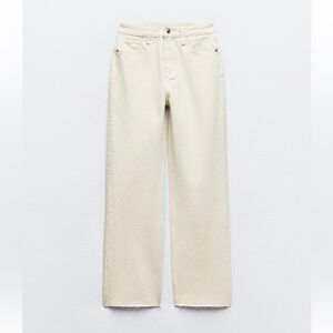 Zara High Rise Z1975 Straight Leg Gray Jeans Ankle; size 4 / 26